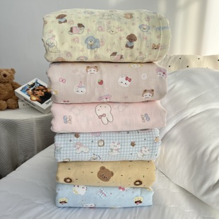 A类母婴级全棉有氧双层纱单件被套ins风小清新学生宿舍单双人被罩