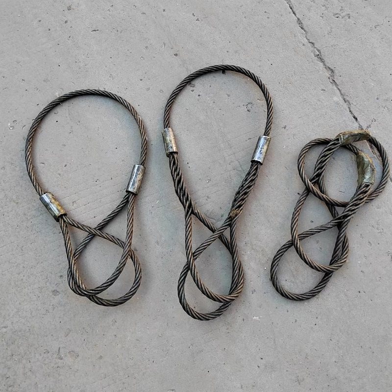 钢丝索具电力作业竖立电线杆