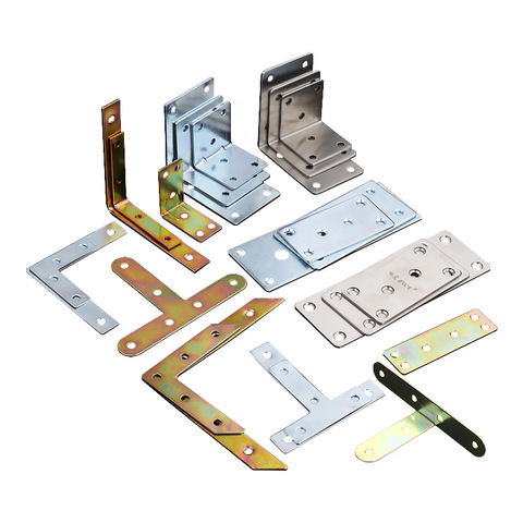 铁片家具角码固定件不锈钢支架90度反孔角码直角铁L型连接件角铁