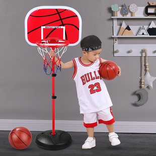 儿童篮球架可升降室内投篮框球框家用皮球3 9周岁玩具男孩