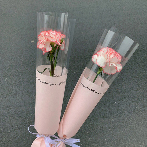 情人节女神单支袋玫瑰花包装纸
