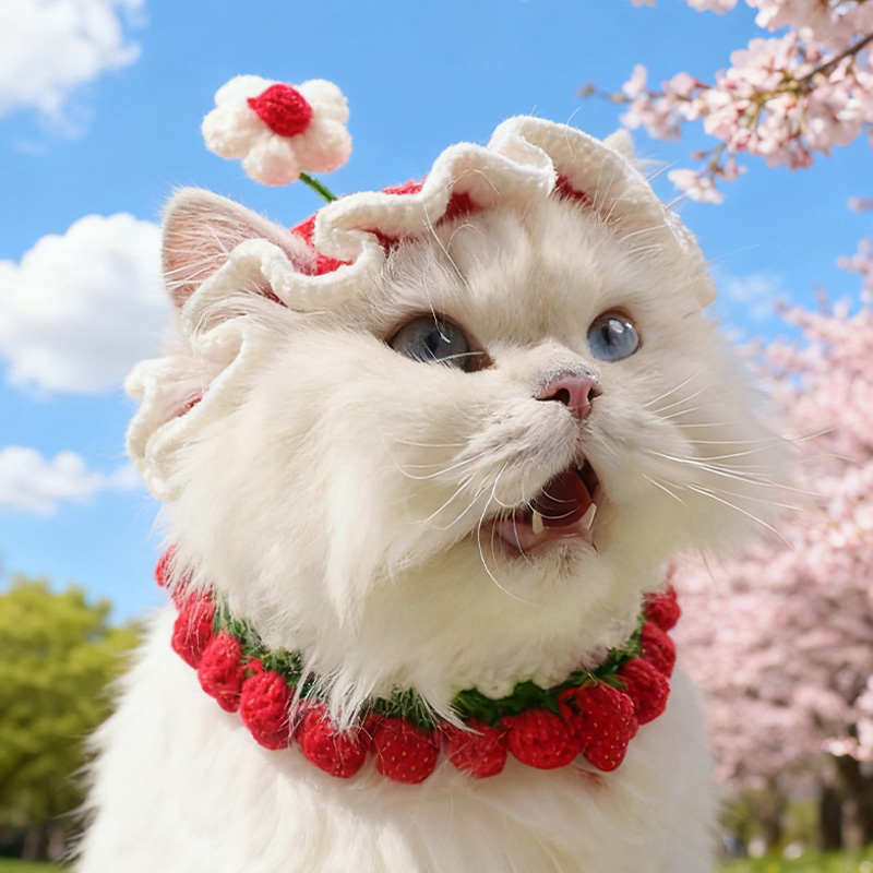 【柔软针织不闷热】猫咪围脖帽子