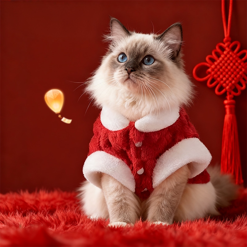 【喜庆新年】宠物猫咪衣服马甲冬