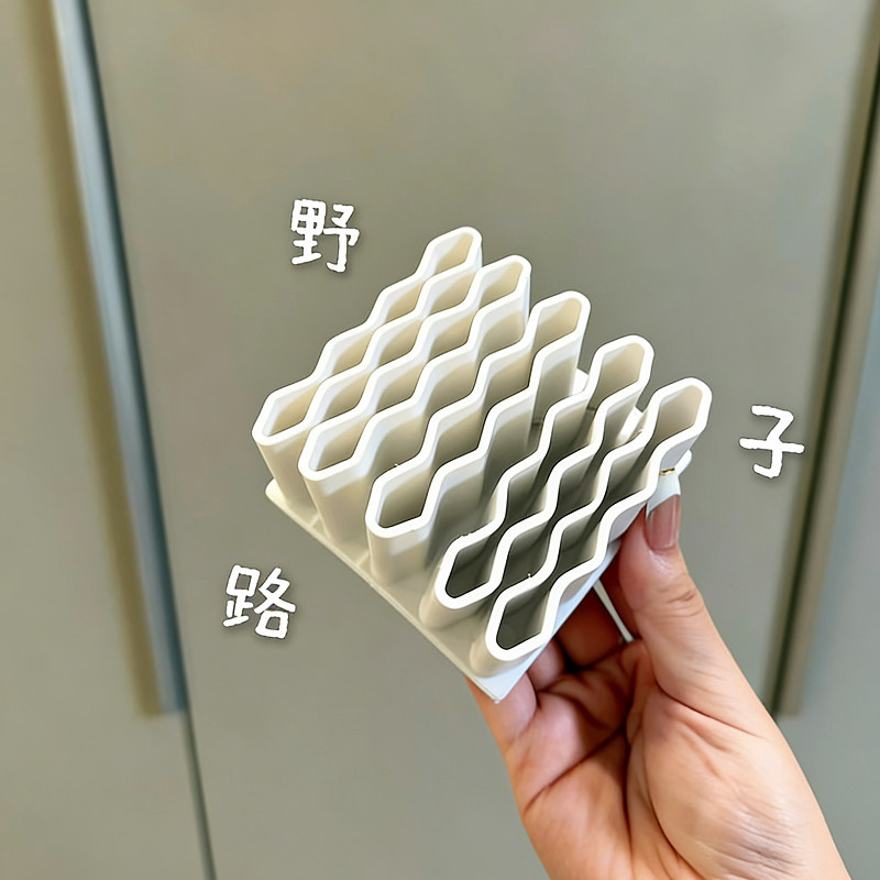 药膏收纳架硅胶小样分格管状整理神器家用桌面多功能分类置物架子