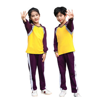 珠海市斗门区小学生校服秋装长袖男生女童运动装冬装套装秋冬季