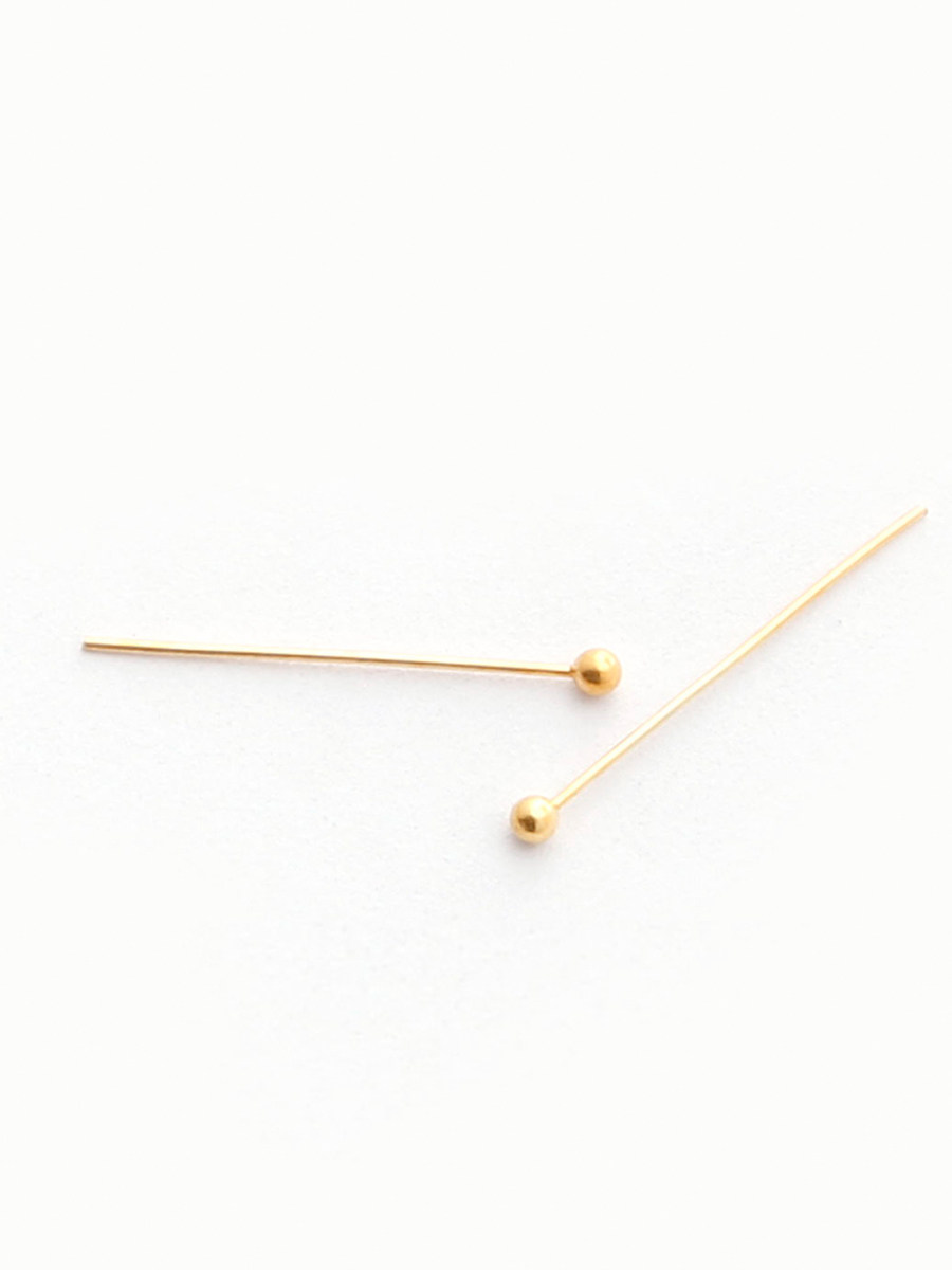 100|500KC금볼바늘 둥근머리바늘 핀 핸드메이드 DIY재료 머리핀 헤어핀 귀걸이 주얼리액세서리