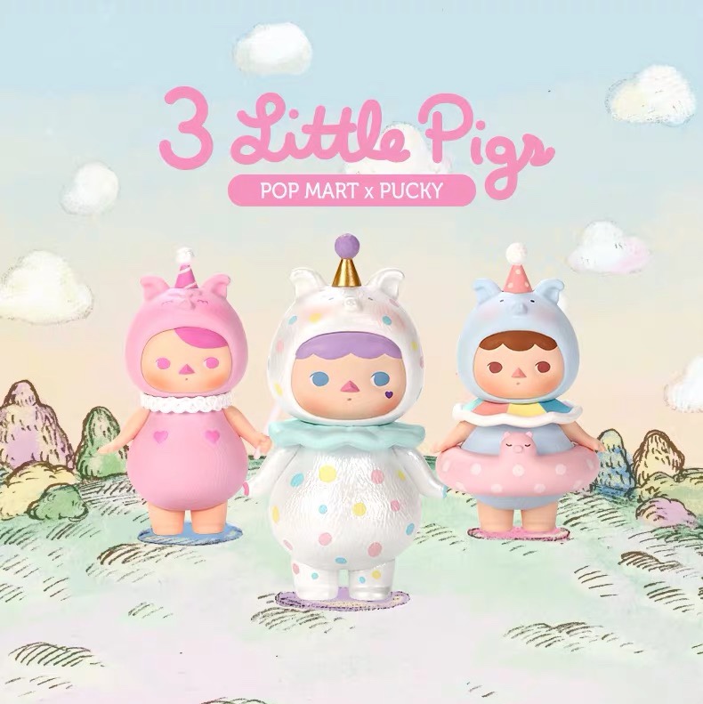 Pucky2019毕奇新年三只小猪公仔