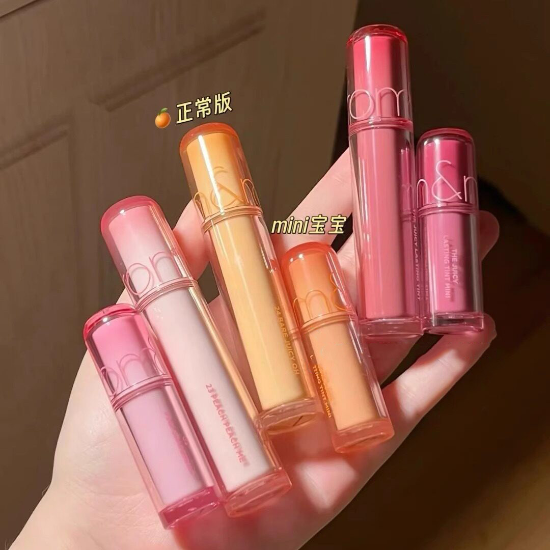 romand果汁唇釉2.0迷你口红mini水光镜面glow唇蜜滋润学生便携装