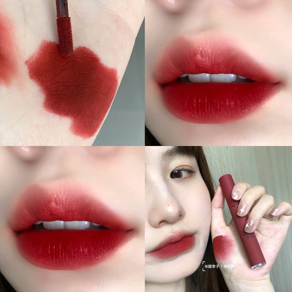 特价 3ce丝绒唇釉雾面哑光口红SPEAK UP复古红梨显白红棕色黄皮