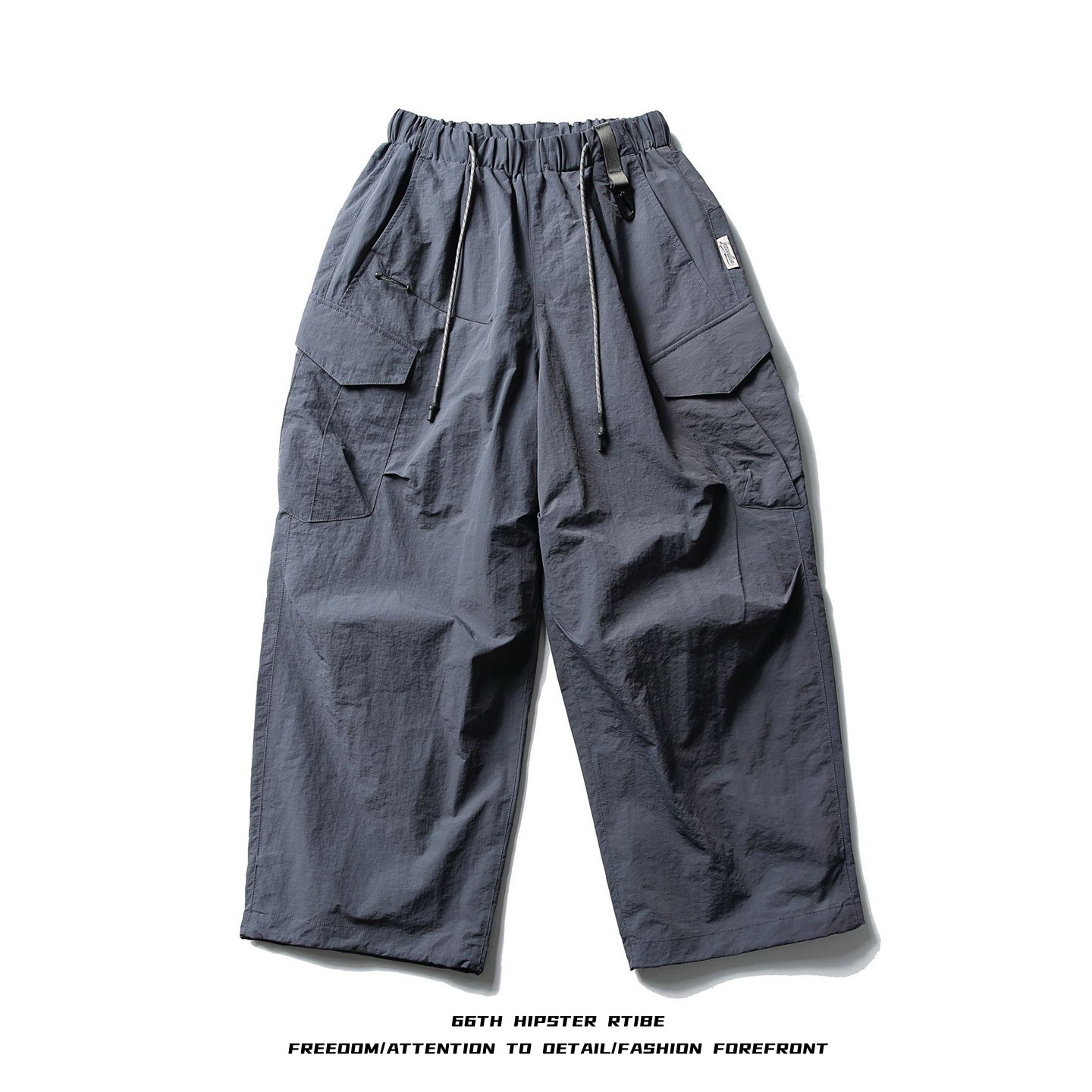25SS日系户外机能大口袋工装裤防水宽松阔腿裤休闲裤男女伞兵长裤,男装,休闲裤,淘宝优惠券,粉丝福利购,淘宝优惠卷