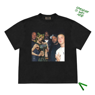 Short Sleeve Tee二次元联动Eminem姆爷狗爷嘻哈街头说唱短袖T恤