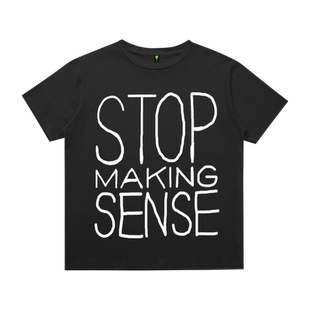 美潮高街潮牌Talking Heads传声头乐队周边字母涂鸦T恤男内搭上衣