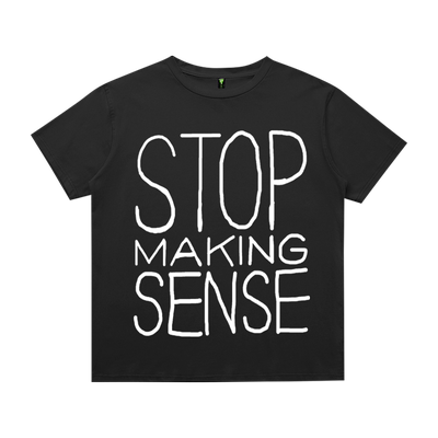 美潮高街潮牌Talking Heads传声头乐队周边字母涂鸦T恤男内搭上衣