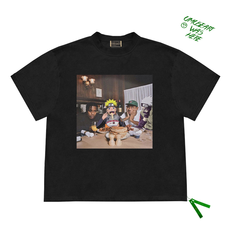 雾都记忆火影&ASAPRocky短袖T恤