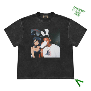 Short Sleeve Tee嘻哈街头Playboicarti&樱岛麻衣二次元短袖T恤