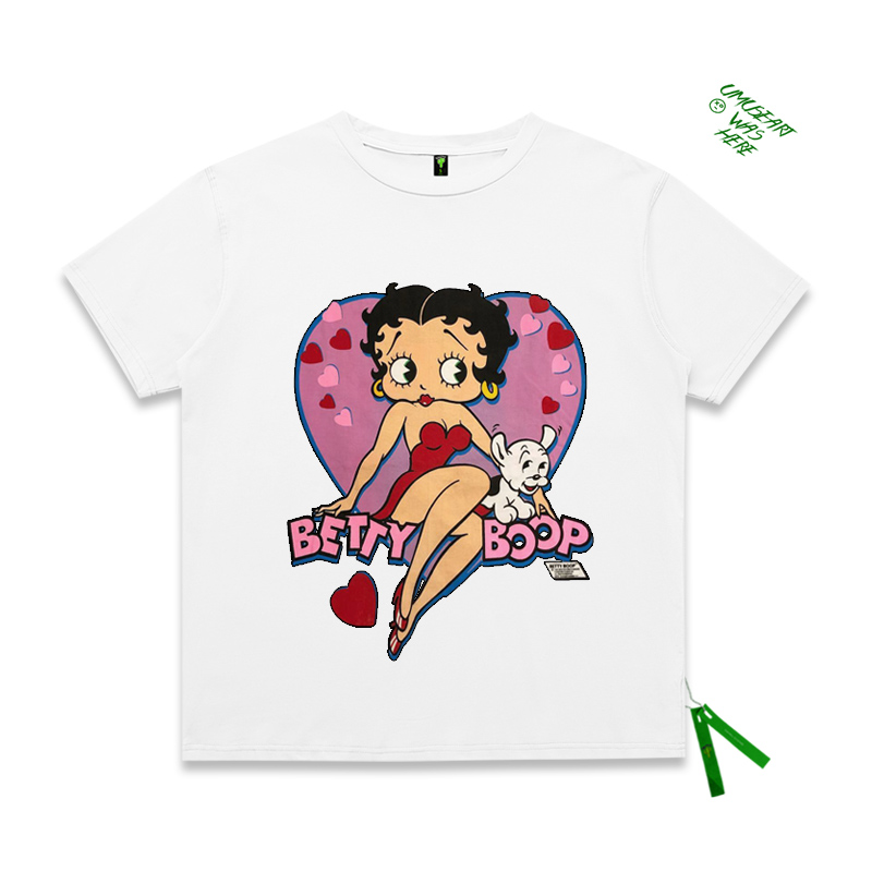 贝蒂小姐bettyboop白色t恤卡通