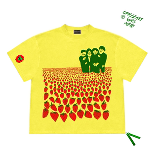 Sleeve ins风小众原创设计草莓园短袖 Short 半袖 Tee T恤男女情侣款