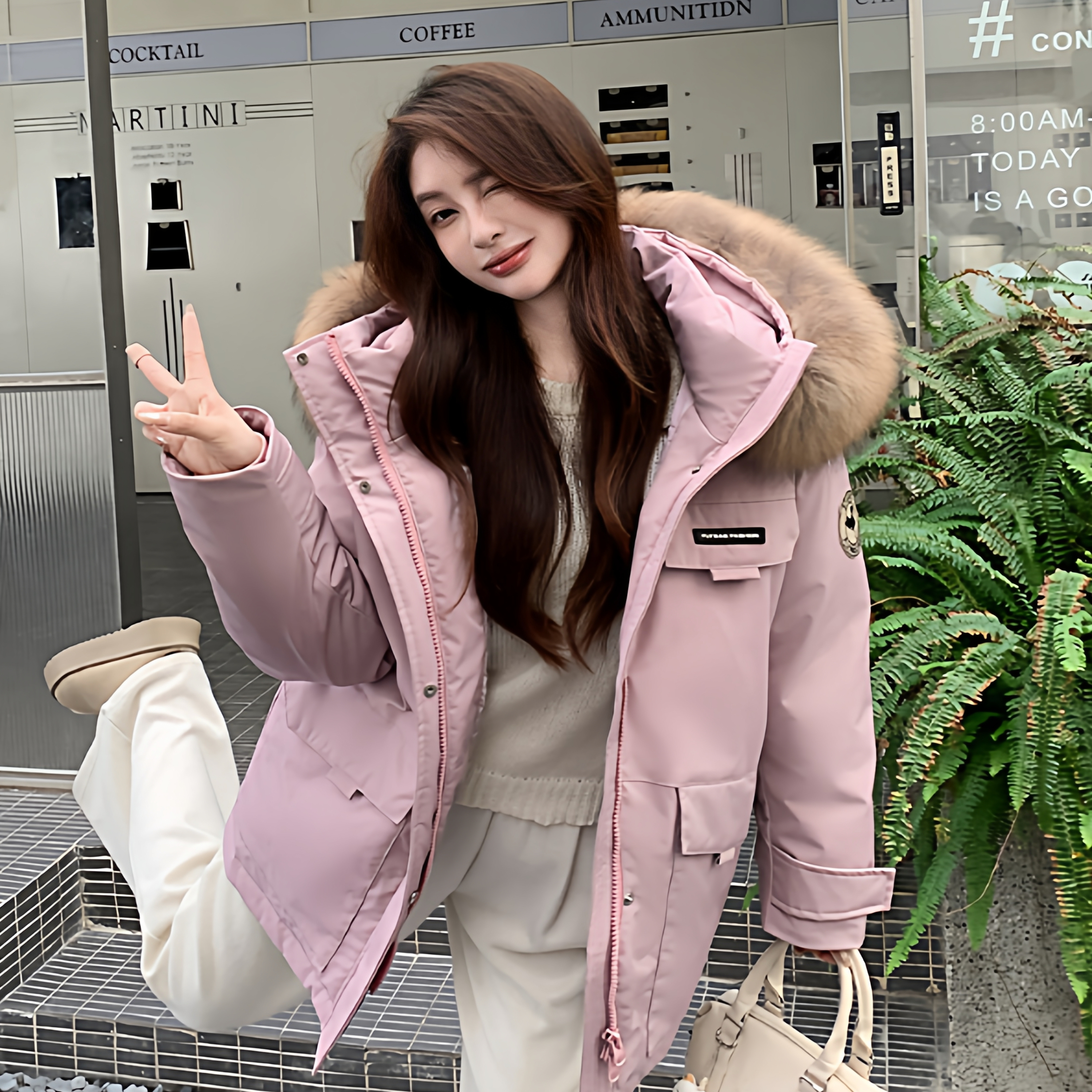 新款加肥加大羽绒服大码女装胖mm200斤孕妇长款大码羽绒外套女冬