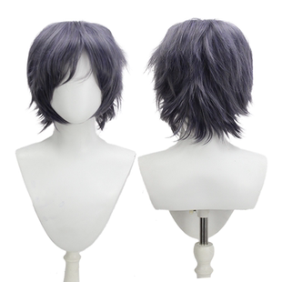 【烈火】最终幻想15 Noctis 诺克提斯 王子 FF15 蓝灰cos动漫假发