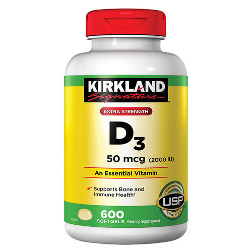 Kirkland科克兰 维生素D3 2000IU*600粒