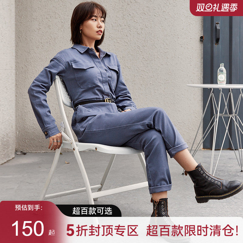 alphagym连体工装裤女原创ins