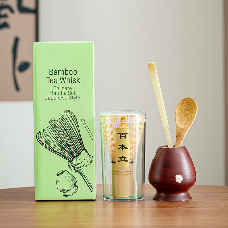 跨境新款日式抹茶器套装百本立打茶道/香炉