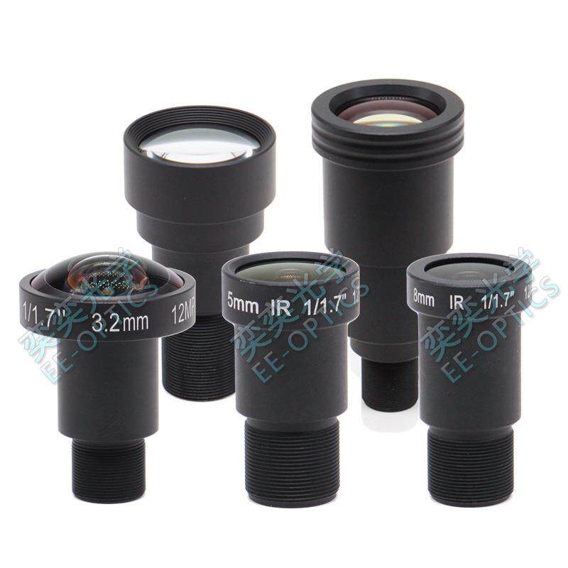 75mm1/1.7英寸大靶面长焦1200万像素M12接口12MP监控摄像机镜头