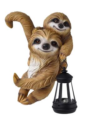 创意花园庭院栅栏墙壁树懒太阳能壁挂户外灯别墅阳台墙壁夜灯