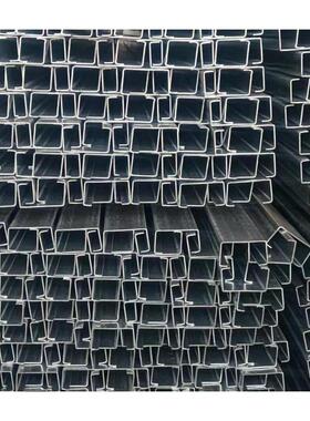 厂家镀锌CZU几字厚壁型钢单面冲孔拉条檩条C型钢