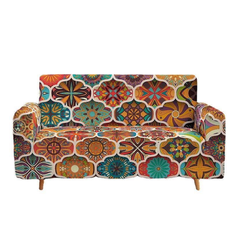 沙发套彩色格子波西米亚风多人组合沙发套罩懒人沙发套,居家布艺,沙发套,淘宝优惠券,粉丝福利购,淘宝优惠卷