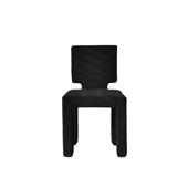 北欧创意网红黑色泰迪绒餐椅家用现代简约ins风凳子靠背化妆椅子