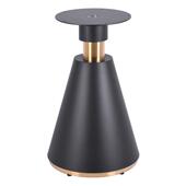 咖啡洒店4S大厅锥筒脚餐台脚桌腿台架岩板大理石金属铁艺支架底座