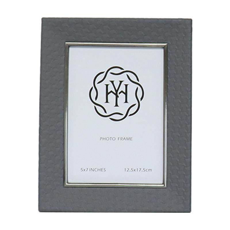 创意欧式皮革玻璃相框灰色高档边框简约画框家居装饰品桌面摆件,家居饰品,DIY亲子装饰画,淘宝优惠券,粉丝福利购,淘宝优惠卷