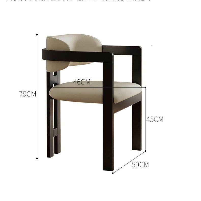 意式简约轻奢设计师家用实木餐椅茶楼会所茶椅餐桌椅书房椅子,住宅家具,餐椅,淘宝优惠券,粉丝福利购,淘宝优惠卷