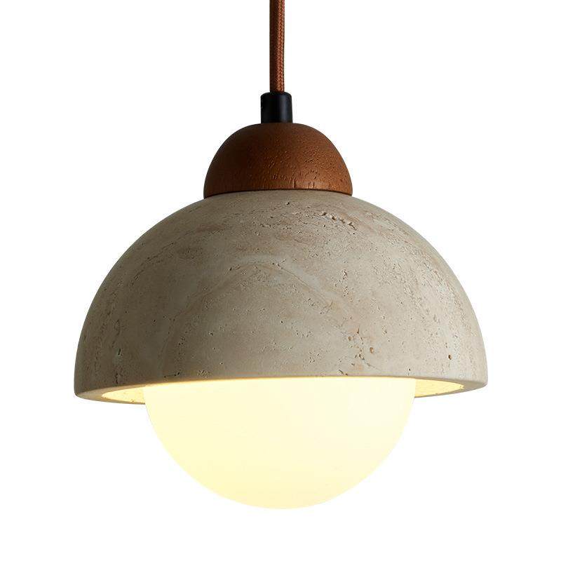 黄洞石日式侘寂风卧室床头吊灯北欧风餐厅咖啡厅吧台岛台创意吊灯,家装灯饰光源,智能吊灯,淘宝优惠券,粉丝福利购,淘宝优惠卷