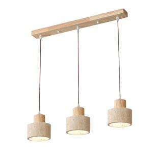 黄洞石复古侘寂风餐厅吊灯创意奶油风民宿日式中古卧室床头小吊灯