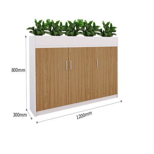 办公文件柜资料矮柜带锁木质办公室长条收纳储物柜地柜定制移动