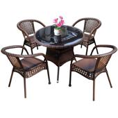 户外庭院桌椅组合藤椅三件套休闲阳台咖啡店滕椅子室外小茶几藤编