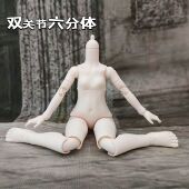 6分双关节体真人素体mjd机械关节重体多头适用30cm裸娃玩具娃娃