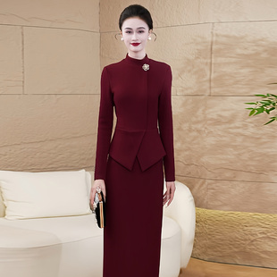 长袖 连衣裙女2025新款 遮肉显瘦宴会长裙气质包臀裙76 冬装 巨好看