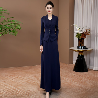 拉佰提显瘦长袖连衣裙