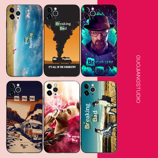 绝命毒师美剧周边海报小众手机壳适用于苹果VIVO华为OPPO小米REALME一加IQOO磨砂/浮雕/亚克力镜面工艺可选