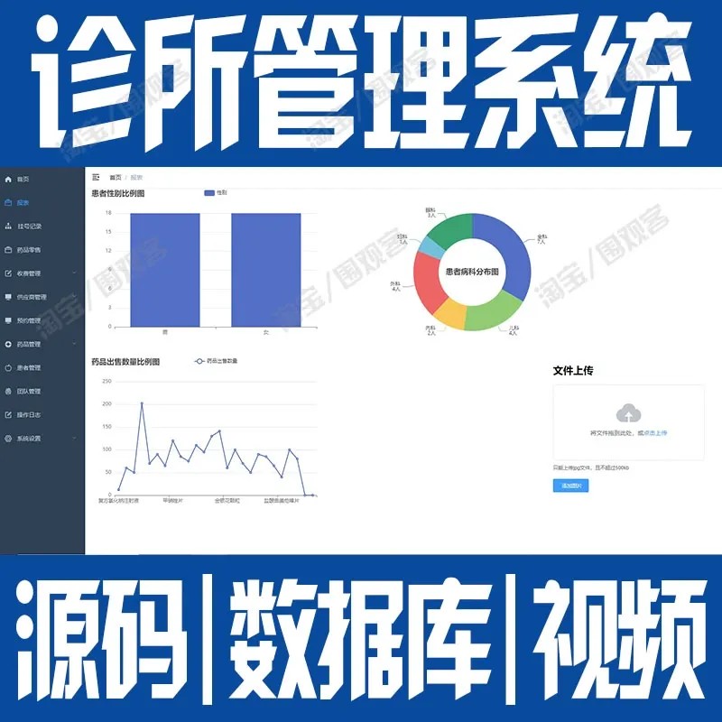 springboot诊所管理系统vue前后端分离javaweb患者挂号源码mysql