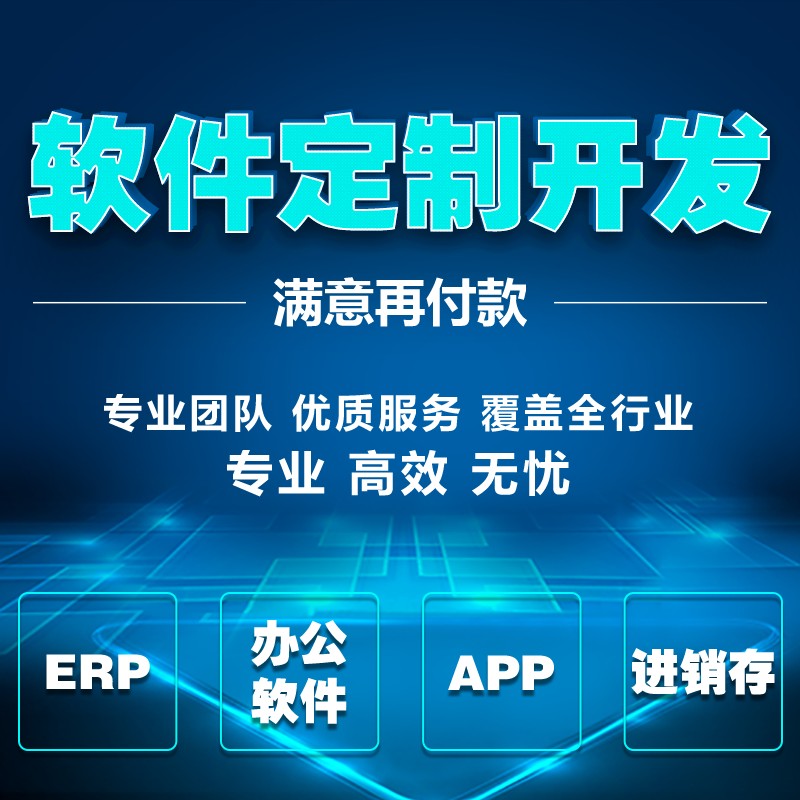 软件开发定制APP开发ERP进销存程序企业仓库管理oa办公二次开发