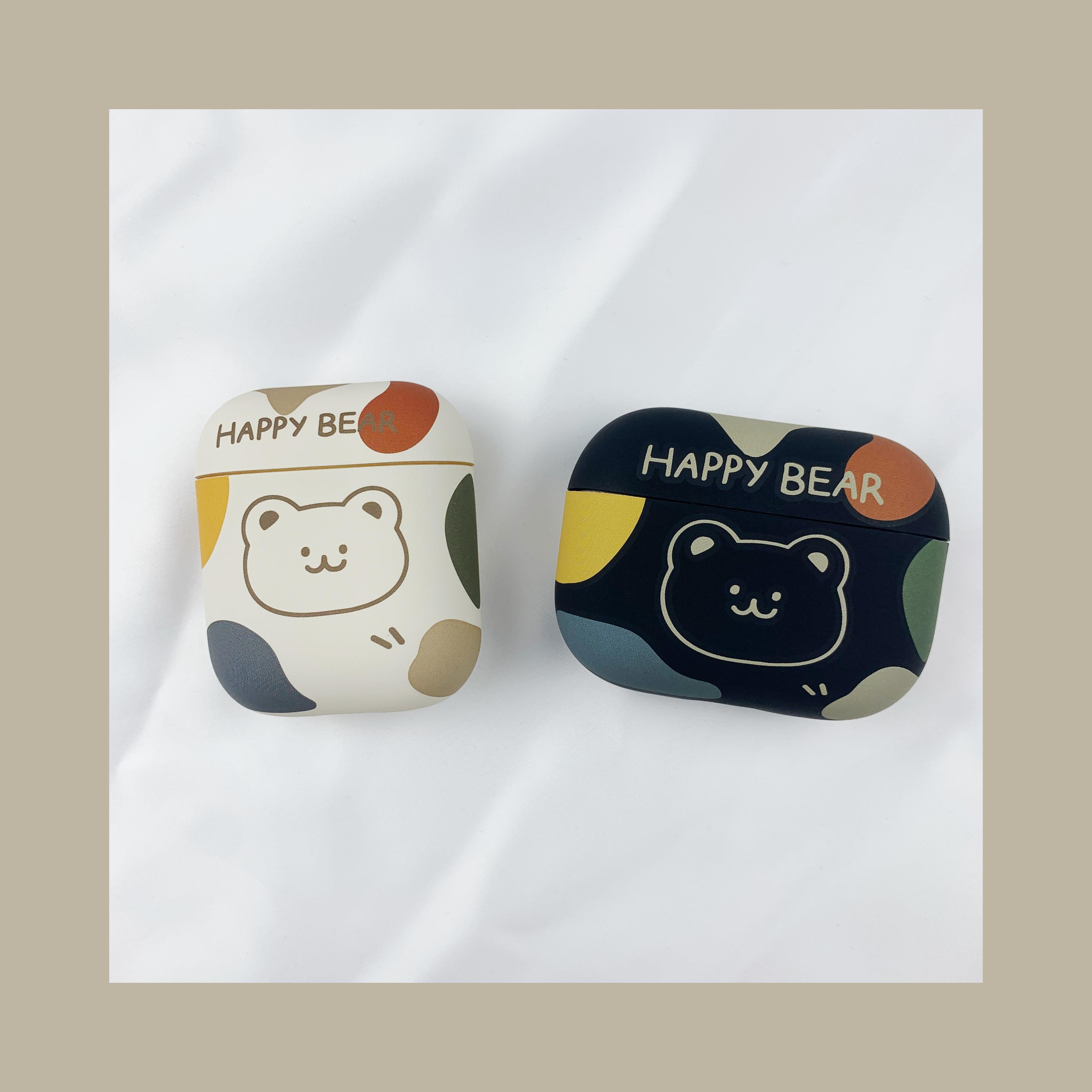 ins创意可爱小熊airpods pro2耳机壳适用苹果蓝牙3代硅胶保护套潮