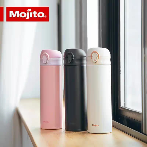 日本木吉乇mojito超轻316不锈钢保温杯女弹跳车载水杯户外带滤网