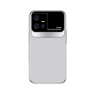 lens电镀银适用vivoiqoo10手机壳简约iqoo9新款IQOO8创意iq7男iqoo5全包IQOO5PRO套高级IQ00传奇版防摔硅胶壳