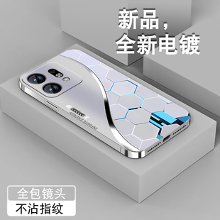 适用华为荣耀play9t手机壳新款honorplay8t潮男7T高颜值Play6tpro电镀银PLAY4Pro全包防摔创意粒子硅胶保护套