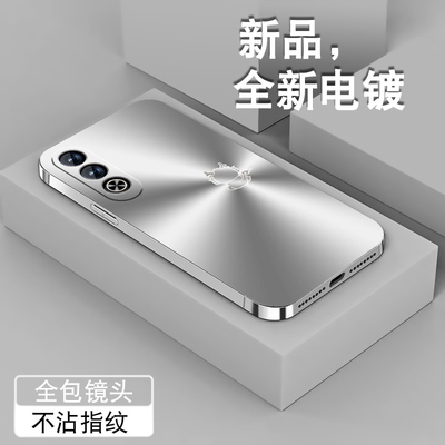 适用oppok12plus手机壳k12pro电镀银K12x新款+防摔全包镜头保护套薄OPPO男女高级感创意潮牌硅胶外壳极光银龙