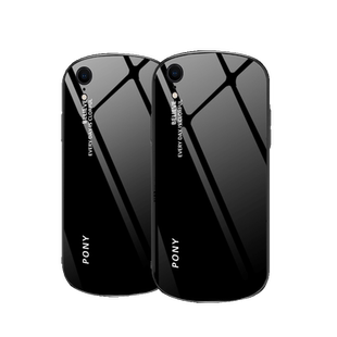 夜空极光适用于苹果x手机壳iphonexr男款xsmax椭圆iP8钢化玻璃7plus女新品6s防摔se2三代全包高级感硅胶外壳